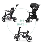 Kép 1/9 - QPLAY Tricikli Rito eva plus Black, életkor 10-72 hónap
