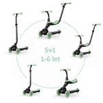 Kép 1/10 - QPLAY futóbicikli / roller Sema Evo LED fényekkel Jade Green, kor 1 - 6 év, 50 kg-ig