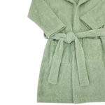Kép 4/5 - EKO Köntös pamutból kapucnival és fülekkel méret 80-86 - Olive green