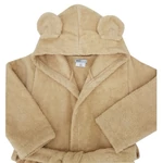 Kép 3/5 - EKO Köntös pamutból kapucnival és fülekkel méret 92-98 - Beige
