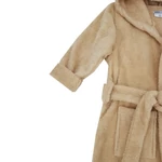 Kép 5/5 - EKO Köntös pamutból kapucnival és fülekkel méret 92-98 - Beige
