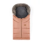 Kép 4/6 - PETITE&MARS Téli szett Arctic 4in1 bundazsák + kézmelegítő kesztyű babakocsira Furry - Pastel 