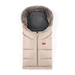 Kép 4/6 - PETITE&MARS Téli szett Arctic 4in1 bundazsák + kézmelegítő kesztyű babakocsira Furry - Rose Pe