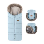 Kép 1/10 - PETITE&MARS Téli szett Arctic 4in1 bundazsák + kézmelegítő kesztyű babakocsira Furry Sky Whisp