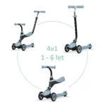 Kép 1/10 - QPLAY Futóbicikli / roller Sema Blue, életkor 1 - 6 év, 50 kg-ig