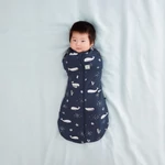 Kép 2/8 - ERGOPOUCH Pólya és hálózsák 2 az 1-ben 0-3 hónap 3-6 kg 2,5 tog - Cocoon Whale