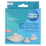 Kép 2/2 - Canpol babies Pót szilikon tölcsér és betétek, 24/21/19mm a Hands-Free mellszívóhoz