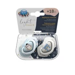 Kép 6/6 - Canpol babies Szilikon szimmetrikus cumi, Light touch, BONJOUR PARIS, 18hó+, 2db - kék