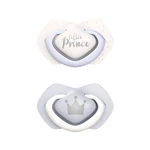 Kép 1/7 - Canpol babies Szilikon szimmetrikus cumi, Light touch, 0-6hó, 2db, ROYAL BABY - kék