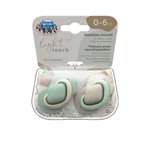 Kép 6/6 - Canpol babies Szimmetrikus szilikoncumi készlet, Light touch, 0-6hó, PURE COLOR, 2db