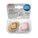Kép 7/7 - Canpol babies Szilikon szimmetrikus cumi, Light touch, GOLD, 18hó+, 2db - rózsaszín