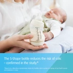 Kép 4/6 - Canpol babies S-alakú, széles nyakú, anti-kólikás cumisüveg, 200 ml
