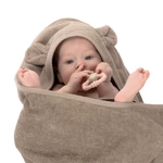 Kép 2/2 - Canpol babies 100x100, szürke fürdőköntös