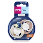 Kép 6/10 - LOVI Világító dinamikus szilikon cumi PRIME 18hó+ 2db - Ivory/Blush