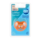 Kép 3/3 - Canpol babies Szilikon szimmetrikus cumi, 18hó+, 1db, CUTE ANIMALS - narancs