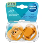 Kép 5/5 - Canpol babies Szilikon szimmetrikus cumiszett, BabiesBoo, 0-6hó, 2db, narancs