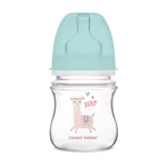 Kép 1/3 - Canpol babies Anti-kólikás cumisüveg, EasyStart, EXOTIC ANIMALS, 120 ml - zöld