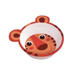 Kép 1/2 - Canpol babies Csúszásgátló tál, melamin, 490ml, HELLO LITTLE - narancs