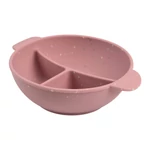 Kép 1/6 - Canpol babies Szilikon osztott tál, tapadókoronggal, 360ml, DOTS - pink
