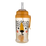 Kép 2/4 - Canpol babies Cseppmentes sport itatópohár súlyozott szívószállal BabiesBoo 350ml - gepárd