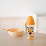 Kép 3/4 - Canpol babies Cseppmentes sport itatópohár súlyozott szívószállal BabiesBoo 350ml - gepárd
