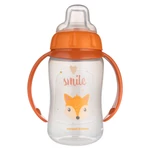 Kép 1/3 - Canpol babies Tanulópohár szilikon ivócsőrrel, CUTE ANIMALS, 320ml, róka