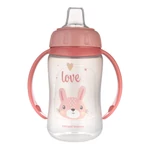Kép 2/3 - Canpol babies Tanulópohár szilikon ivócsőrrel, CUTE ANIMALS, 320ml, nyuszi