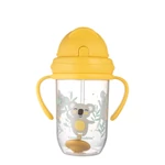 Kép 1/3 - Canpol babies Súlyozott szívószálas cseppmentes itatópohár, 270ml, 6hó+, EXOTIC ANIMALS - sá