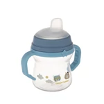 Kép 2/5 - Canpol babies Itatópohár szilikonos ivócsőrrel, FirstCup, 150 ml, Bonjour Paris - kék