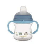Kép 1/5 - Canpol babies Itatópohár szilikonos ivócsőrrel, FirstCup, 150 ml, Bonjour Paris - kék