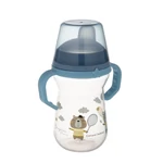 Kép 2/6 - Canpol babies Itatópohár szilikonos ivócsőrrel, FirstCup, 250 ml, Bonjour Paris - kék