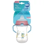 Kép 6/6 - Canpol babies Itatópohár szilikonos ivócsőrrel, FirstCup, 250 ml, Bonjour Paris - kék