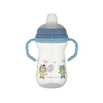 Kép 1/6 - Canpol babies Itatópohár szilikonos ivócsőrrel, FirstCup, 250 ml, Bonjour Paris - kék