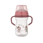 Kép 2/4 - Canpol babies Itatópohár szilikonos ivócsőrrel, FirstCup, 250 ml, Bonjour Paris - rózsaszín