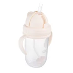 Kép 3/4 - Canpol babies Súlyozott szívószálas itatópohár, 270ml, krémszín
