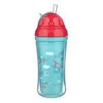 Kép 3/3 - Canpol babies Sport pohár szilikon flip-top szívószállal, 260 ml, repülők
