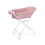 Kép 3/4 - Lorelli kád leeresztő dugóval, babatartóval 88 cm + kádállvány - Nordic Pink