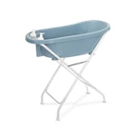 Kép 3/4 - Lorelli kád leeresztő dugóval, babatartóval 88 cm + kádállvány - Nordic Blue