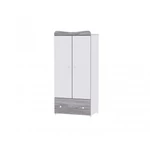 Kép 4/4 - Lorelli Maxi Plus kombi ágy 70x160 + Cupboard pelenkázó komód + Exclusive szekrény - White & Ar