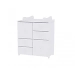 Kép 3/4 - Lorelli Trend PLUS kombi ágy 70x165 + Cupboard pelenkázó komód + Exclusive szekrény - White