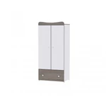Kép 4/4 - Lorelli Trend PLUS kombi ágy 70x165 + Cupboard pelenkázó komód + Exclusive szekrény - White & C