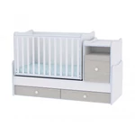 Kép 2/3 - Lorelli Trend PLUS kombi ágy 70x165 + Exclusive szekrény - White & Blue Elm