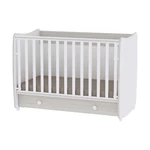 Kép 2/3 - Lorelli Dream kiságy 60x120 + Exclusive szekrény - White & Light Oak