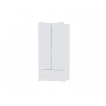 Kép 4/4 - Lorelli Dream kiságy 70x140 + Cupboard pelenkázó komód + Exclusive szekrény - White