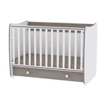 Kép 2/3 - Lorelli Dream kiságy70x140 + Exclusive szekrény - White & Coffee
