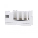 Kép 2/3 - Lorelli MiniMax kombi ágy 72x190 + Exclusive szekrény - White