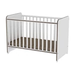 Kép 2/4 - Lorelli Sweet Dream kiságy 60x120 + Cupboard pelenkázó komód + Exclusive szekrény - White & Cof