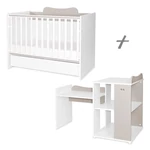 Kép 3/6 - Lorelli Multi kombi ágy + ágyneműtartó - White / Amber