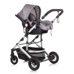 Kép 9/10 - Chipolino Estelle babakocsi mózessé alakítható sport résszel + autóshordozó 0-13kg - Glacier