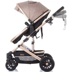 Kép 6/9 - Chipolino Estelle babakocsi mózessé alakítható sport résszel + autóshordozó 0-13kg - Sand